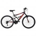 Hyper Bicycles 26" Shocker Men's Dual Suspension Mountain Bike, Black