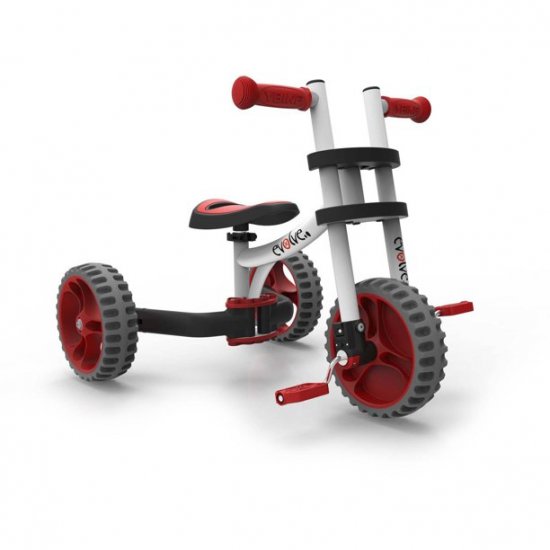 YBIKE Evolve Balance Trike, White/Red