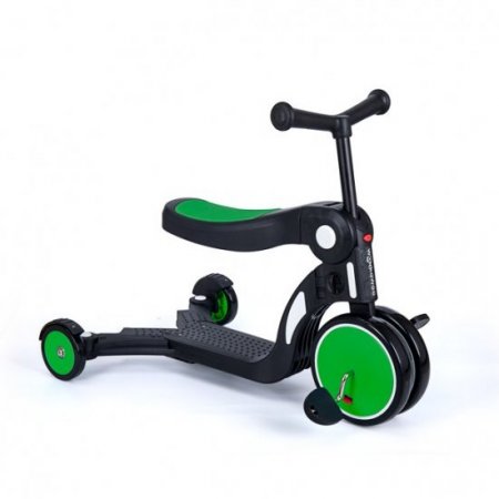 WonkaWoo Wonkawoo 4488GR 3-in-1 Tricycle, Scooter & Balance Bike, Green