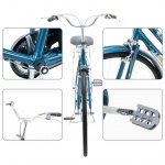 26-Inch Womens Comfort Bikes Beach Cruiser Bike Single Speed Bicycle Comfortable Bicycle