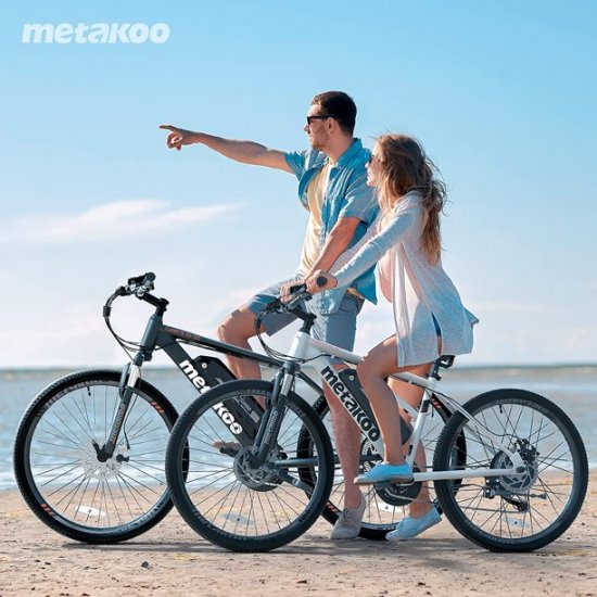 2021 new 26\" Electric Bike Cybertrack 100, 3 Hours Fast Charge, BAFANG 350W Brushless Motor, 36V/10.4Ah Removable Lithium-Ion Battery, Electric Mountain Bike with Shimano 21-Speed and Suspension Fork