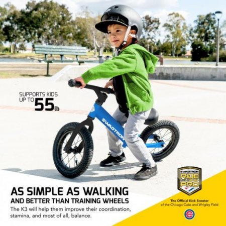 Swagtron Swagtron K3 12" No-Pedal Balance Bike for Kids Ages 2-5 Years