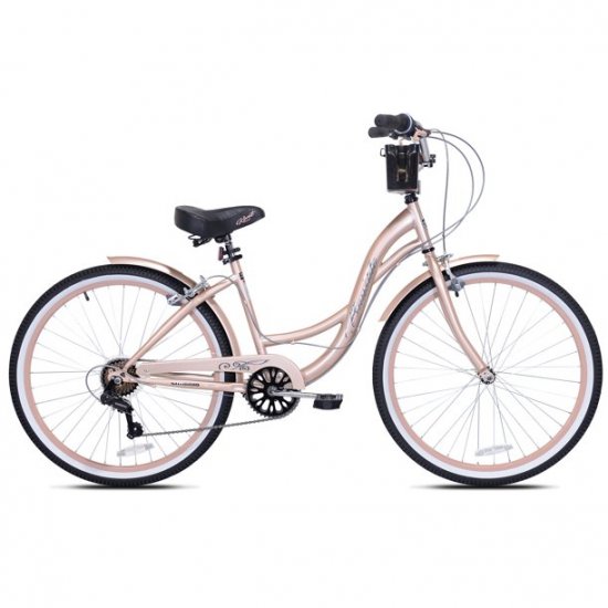 Kent 26\" Bayside Women\'s Cruiser Bike, Rose Gold