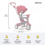 smarTrike Breeze Plus Toddler Tricycle for 1,2,3 Year Olds - 4 in 1 Multi-Stage Trike, Red