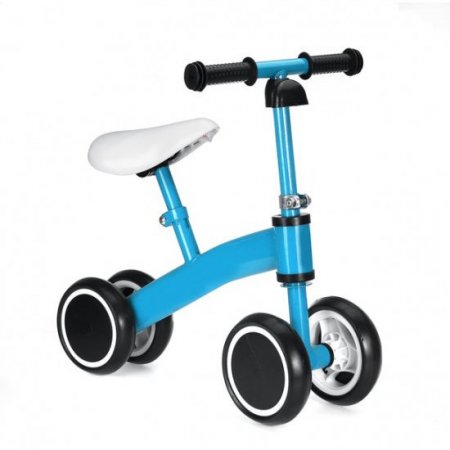 Stoneway Baby Balance Bike 4 Wheels Toddler Bikes Bicycle Adjustable Seat for Kids 1 2 3 Year Old, No Pedal Indoor & Outdoor