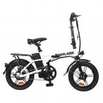 NAKTO Folding Electric Bicycle 16'' White Skylark