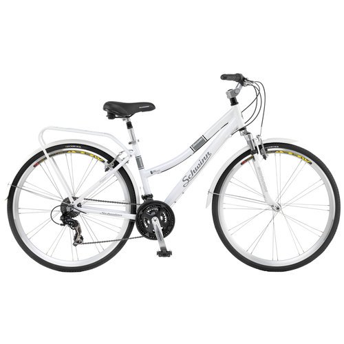 schwinn discover women\'s hybrid bike (700c wheels),white,28