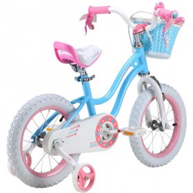 Royalbaby Stargirl Girl's Bike, 14 In. Wheels, Blue (Open Box)