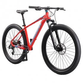 Schwinn Axum DP Mountain Bike with mechanical seat post, Large 19 inch mens style frame, red