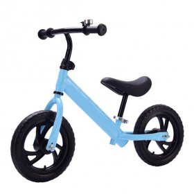 KUDOSALE Balance Bike 12" Blue, Toddler Air Tire Training No Pedal Push Bicycle for Kids Age 3 to 5 years