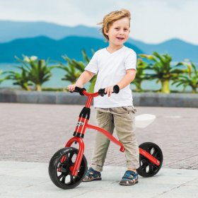 Costway Costway Adjustable Children Kids Balance Bike Pre-bicycle No-Pedal Learn to Ride Red