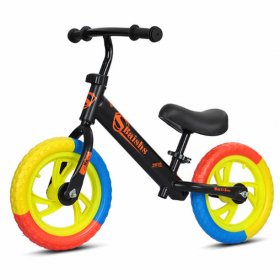 KUDOSALE 11" Kids Toddler Balance Bike, Learn To Ride Pre Walking Bike Sport Training, Adjustable Lightweight Handlebar & Seat, No Pedal Push Bicycle ,Age 2-6 Years Old Boys Girls