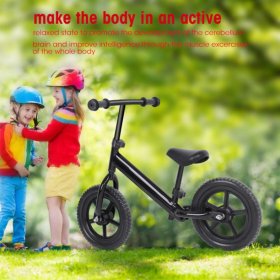 Dilwe Dilwe 4 Colors 12inch Wheel Carbon Steel Kids Balance Bicycle Children No-Pedal Bike, No-pedal Bike, Kids Balance Bicycle