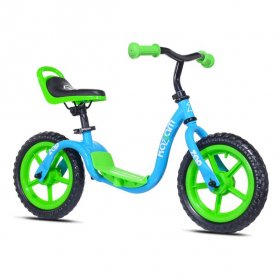 KaZAM KaZAM 12" Child's Balance Bike and Helmet, Green/Blue