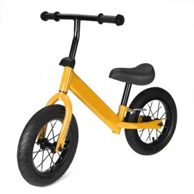 Bigsalestore Kids Balance Bike Toddlers Bike Sport Training Bicycle Adjustable Seat & Handlebar Height, 11.8" Wheels, Anti-skid Shockproof Tires, for 2-6 Year Olds with Air Pump