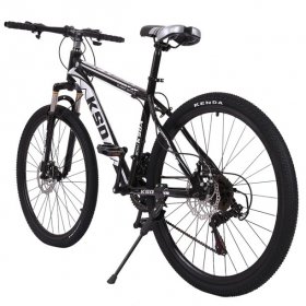 VANLOFE Aluminum Mountain Bike for Men,26-inch Wheels,Mens Frame,Black