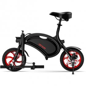 Jetson Bolt Folding E-Bike Full Throttle Electric Bicycle with LCD Display BLACK