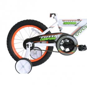 TITAN Champion 16-Inch Boys BMX Bicycle with Training Wheels, White