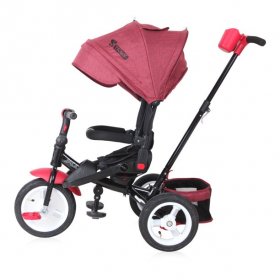 Lorelli Jaguar Air Wheels 3in1 Children Baby Tricycle 3Wheel Bike Kid Toddler Trike Ride Red and Black Luxe