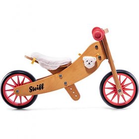 Steiff Steiff Tiny Tot Classic 2-in-1 Wooden Balance Bike and Tricycle - Easily Convert from Bike to Trike | Sustainable and Eco-Friendly | Adjustable Riding Balance Toy for Kids and Toddlers
