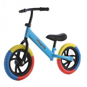 KWANSHOP 12" Kids Balance Bike, No Pedal Toddler Bike,Adjustable Handlebar & SeatToddler Walking Exercise Training Bicycle for 2 to 6 Years Old Boys Girls Home Outdoors Fun Kids Gift