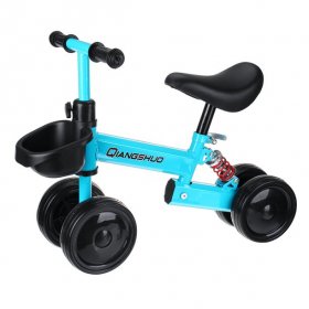 Novashion Balance Bike for Kids Toddlers with Basket, Shock Absorption Balance Training Bike No Pedal for 1-3 Years Old, 66lbs Load Capacity
