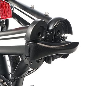 ZiZZO Campo 20 inch Folding Bike with Shimano 7-Speed, Adjustable Stem, Light Weight Aluminum Frame (Black)