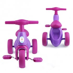 Mixpiju Mixpiju Kids Bike, Toddler Bike, Cartoon Baby Balance Bike, Tricycle with Storage Box, Indoor Outdoor ,2-4 Age Toddler Toys Purple