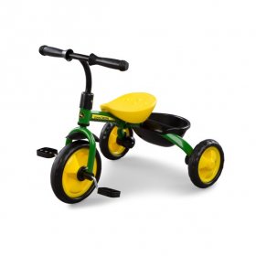 John Deere Steel Trike, 3-Wheel Kids Tricycle, Green + Yellow