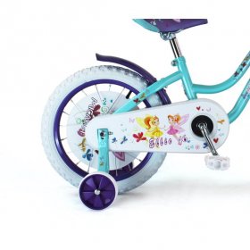 USToyOutlet 16" Cruiser Steel Frame Bicycle Coaster Brake One Piece Crank, White Full cover Chain cover, Purple Baskets, Fenders & Rims, White Tire, Frame Kid's Bike - Baby Blue/Purple