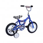 USToyOutlet 12" BMX Bicycle S-Type Frame EVA Tire No Brake Bike Kid's Bike - Blue
