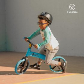 Yvolution Yvolution Y Velo Balance Bike 12" - Blue | No Pedal Push Bicycle for Kids Ages 3 to 5 Years Old