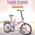WMHOK-Pink Folding 20in Adult Students Ultra-Light Portable Women's City Mountain Cycling