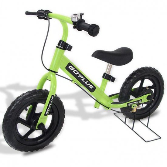 Boardwalk Ts & Things 12\" Kids Balance Bike Scooter with Brakes and Bell