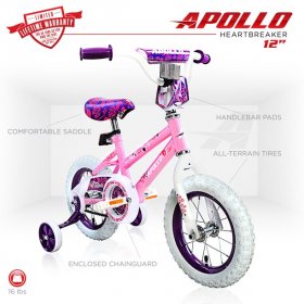 Apollo Heartbreaker 12" Kid's Bicycle, Pink
