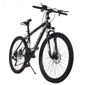 LEBONYARD Junior Aluminum Full Mountain Bike, Stone Mountain 26 Inch 21-Speed Bicycle