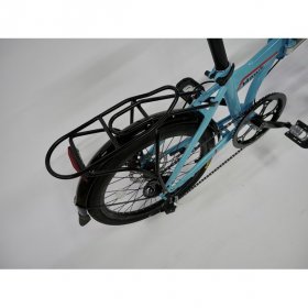 Origami Hawk folding bicycle in blue