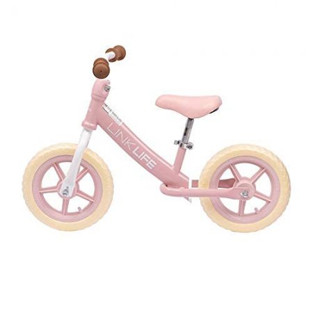 Sunvivi Sunvivi 12" Kids Balance Bike, Inflation-Free EVA Tires Kids Training Bicycle with Height Adjustable Seat & Handlebar, Lightweight, No-Pedal for Toddler & Children (Pink)