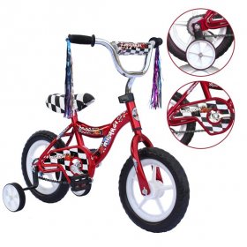 WonderPlay Wonderplay 12 inch Bike for 2-4 Years Old Kids, EVA Tires and Training Wheels,Great for Beginner