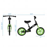 Xelparuc Lightweight Balance Bike, Kids No Pedal Training Bicycle w/Adjustable Seat Height & Inflation-Free EVA Tires, Toddler Push Bike for Children Ages 3, 4, 5