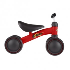 Lil' Rider Ride On Mini Trike with Easy Grip Handles, Enclosed Wheels and No Pedals for Learning to Walk for Baby, Toddlers, Boys and Girls (Red)