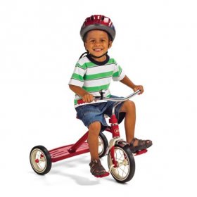 Radio Flyer, Classic Red 10" Tricycle, Rubber Tires