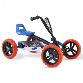 Berg Buzzy Nitro Toddler Adjustable Compact Pedal Powered Safe Go Kart, Blue