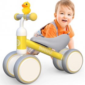 Bobike Baby Balance Bike Toys for 1 Year Old Gifts Boys Girls 10-24 Months Kids Ride on Toy Toddler Best First Birthday Gift Children Walker No Pedal Infant 4 Wheels Bicycle