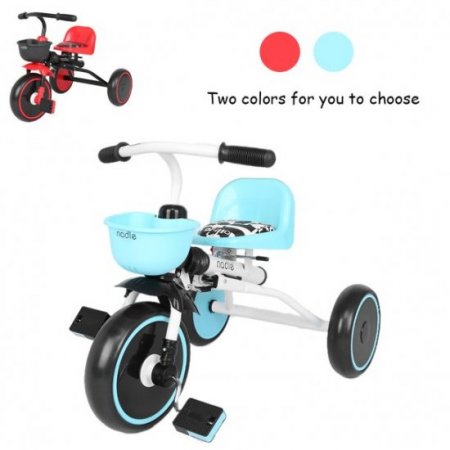 PUYANA Children's Tricycles Toddler Tricycles Multicolor Suitable for 2 3 4 5 Years Old Boys and Girls Indoor and Outdoor with Storage Box