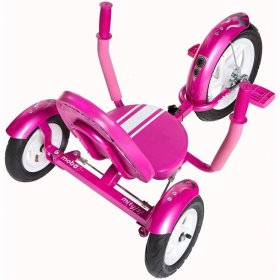 Mobo Cruiser Mity Sport Safe Tricycle. Toddler Big Wheel Ride On Trike. Pedal Car Pink (Tri-106P)