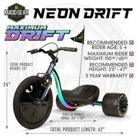Madd Gear Drift Trike - Neo Chrome! New Model!