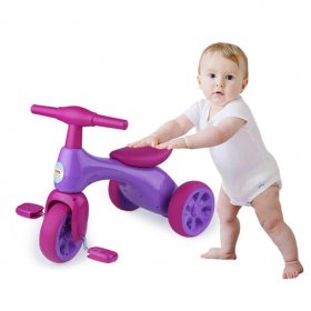 Cartoon Baby Balance Bike, Tricycle With Storage Box, Indoor Outdoor ,2-4 Age