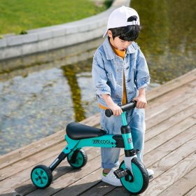TIMMIS 2-in-1 Foldable Children's Tricycle, Toddler Tricycle for Children Aged 2 3 4