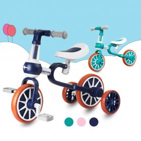 Outerdo Kids Balance Bike with Pedal, Kids Children Toddler Balance Training Bike for 0.5-1.5 Years Old Boys & Girls, Adjustable, Lightweight Frame